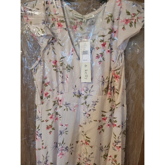 BLUSH FLORAL MAXI DRESS - Picture 2 of 3